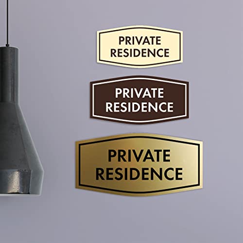 Panneau de résidence privée rouge grand format pour signalisation extérieure