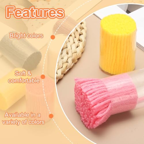 Image of PATIKIL 6 Rolls Latch Hook Yarn, Latch Hook Kit Yarn, Red | Precut Rugs Yarn Making Crochet Bundles for Rug Adults Beginners Tapestry DIY Craft