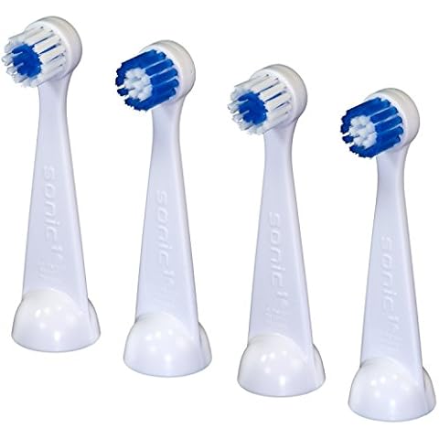 Cybersonic3 Compact Replacement Brush Heads, 4 Pack, Compatible With All Cybersonic Electric Toothbrushes Cover