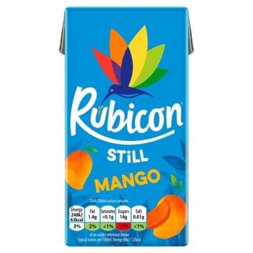 Rubicon Bebida de zumo de mango - 1 x 288 ml (Paquete de 6)