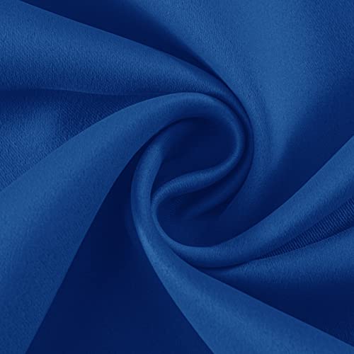 Image of Joydeco Blackout Curtains 90 Inches Long 1 Panel, Thermal Insulated Long Curtains& Drapes 1 Piece, Room Darkening Grommet Drapes for Living Room Bedroom Window (W70 x L90 Inch, Royal Blue)