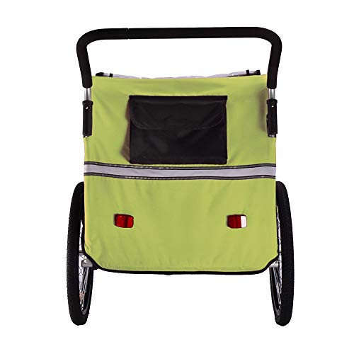 image for Veelar Bike Trailer & Stroller 2 in 1 Double Seat for Toddlers, Kids, 