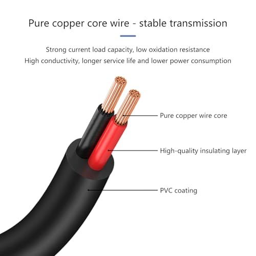 WKabnkn PVC Power Cord with DC35135 DC5521 Female Connectors for Electronics Projects Low and Durability Led Strips Supply Adapter - Image 7