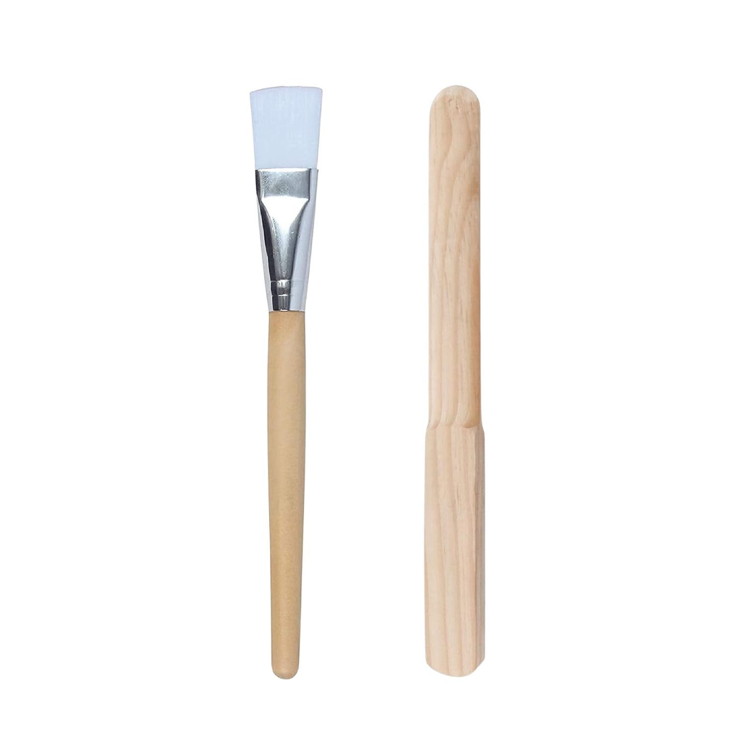 Devera Combo of Wooden Wax Spatula & Beauty Face Pack Applicator Brush - Waxing Applicator Hair Removal Sticks for Salon, Flat Wooden Face Pack Brush for Facial Bleach, Wooden Wax Knife For Waxing (B0D37Q17K7) Amazon Price History, Amazon Price Tracker