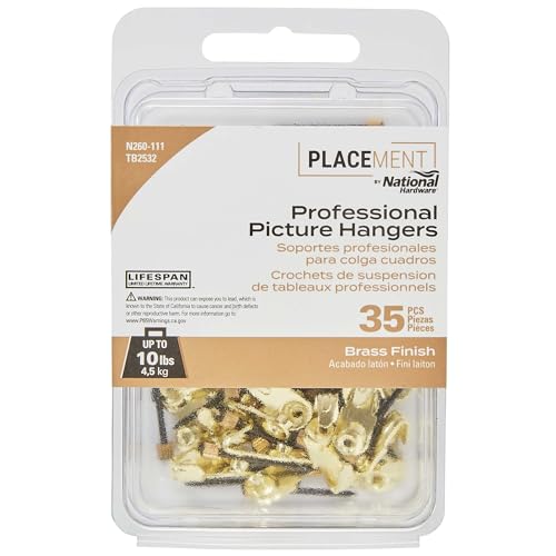 Image of National Hardware N260-111 Professional Picture Hangers, Brass