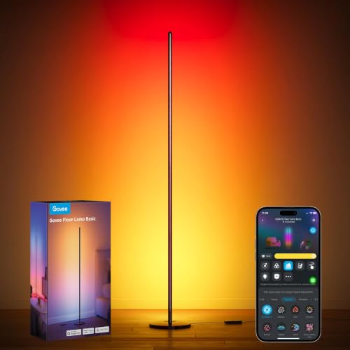 Govee RGBIC Floor Lamp Basic, 1000lm LED...