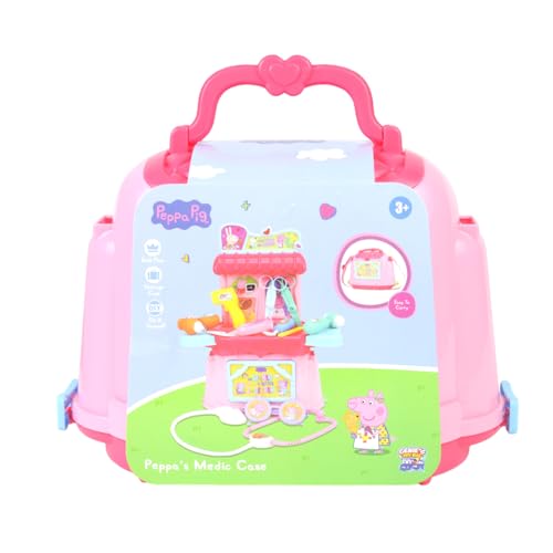 Image of GENIE'S TOY BUS Peppa Pig Doctor Play Toyset| Official Licensed Medical Kit with Stethoscope, Thermometer & Accessories | Pretend Play Toy for Girls & Boys | Ages (3+)