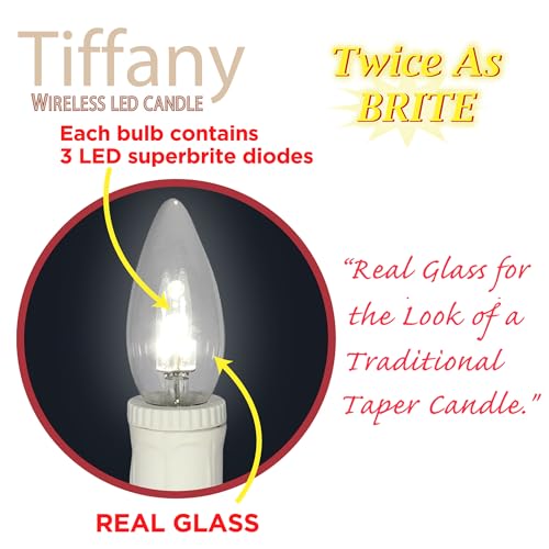 Image of Brite Star Tiffany Twice AS Brite Candle, 1 Count, White