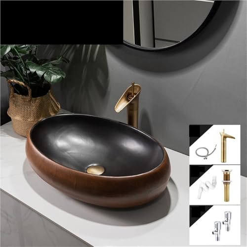 Lavabo de salle de bain rétro vasque extérieure pour jardin