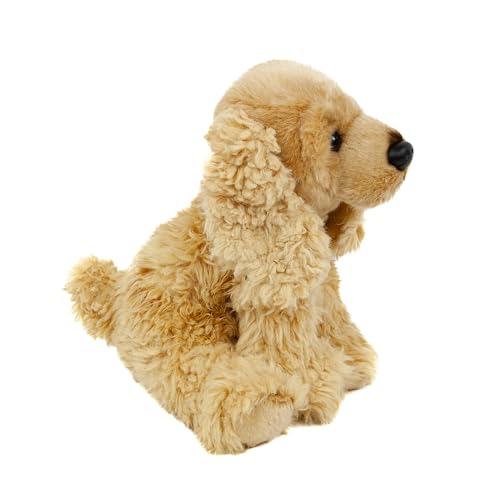Teddys Rothenburg Kuscheltier Hund Cocker Spaniel 28 cm sitzend goldblond Plüschtier Stofftier Plüschhund Stoffhund