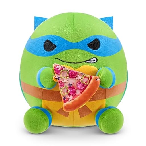 Snackles Peluche de 13 cm Edición Las Tortugas Ninja de ZURU, Adorable Peluche Esponjoso de 13 cm con temática Las Tortugas Ninja y Pizza de Accesorio(Surtido Aleatorio). | Ya disponible en tu tienda friki favorita! En mundofriki.es!