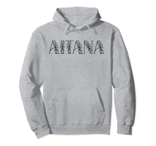 Aitana - Camiseta de cumpleaños con nombre floral Aitana Sudadera con Capucha