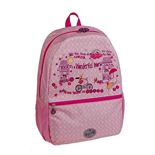 Busquets: Mochila escolar magic rosa