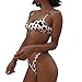 Lenfesh Bikini de Playa con Estampado de Leopardo Bikini Traje de baño Sexy Push-up Acolchado Bra Bikini Verano Tops y Braguitas Verano 2019