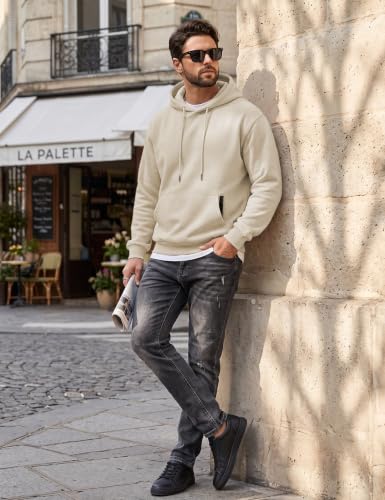 Men's Hooded Long Sleeve casual Pullover Kangar Pocket Sweatshirt - Image 5