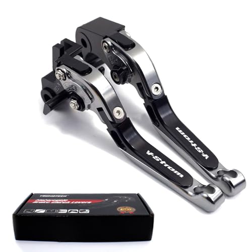for Suzuki DL1000 V-Strom XT V Strom 2002-2023 2023 Motorbike Accessories Handle Brakes Clutch Levers Vstrom DL 1000 XT (Grey), Gray, Motorcycle Brake Clutch