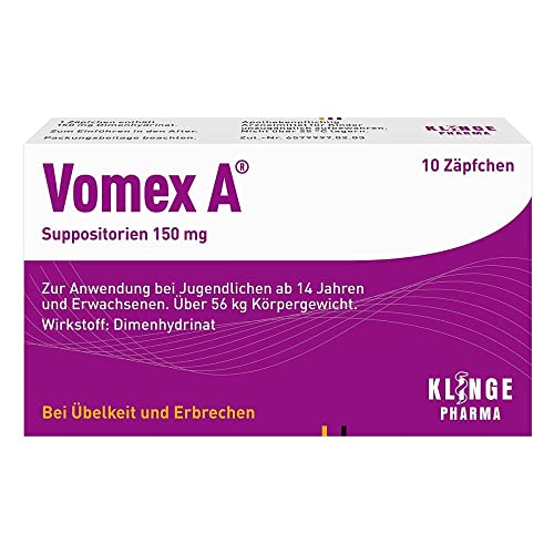 Vomex A Zäpfchen 150mg 10 stk