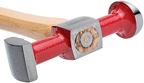 Miniatura 4 de Fairmount Martillo de curva inversa Mango de madera Dinging con caras redondas y cuadradas de corona alta para reparación de automóviles y formación