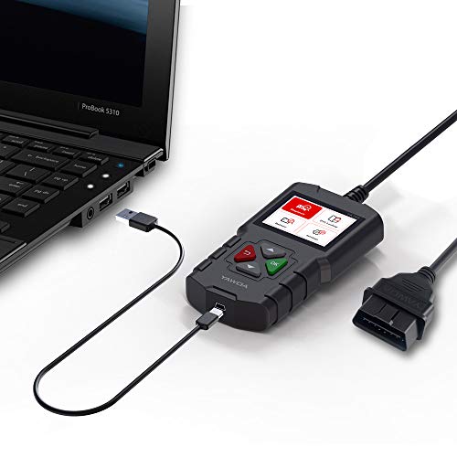 JDIAG OBD2 Scanner Enhanced Car Code Reader Check Engine Light OBDII CAN Diagnostic Scan Tool Universal for Vehicles After 1996 - Black
