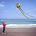 14ft R2F Rainbow Soft Octopus Kite for Kids and Audlts-Large Kite with 11.5ft Long Tail and 200ft Flying line-Easy to Fly Toy for Outdoor Games Beach and Activities
