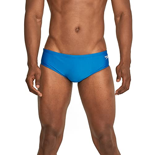 Speedo Swimsuit Brief Eco Prolt Adult Bañadores Ajustados para Hombre, Blue Solid, 40