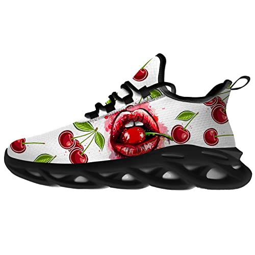 Lips Shoes for Women Running Shoes Athletic Sneakers Breathable Walking Tennis Shoes Gifts for Women Men