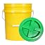 Yellow Bucket With Green Lid