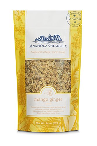 Anahola Granola Mango Ginger Granola - Healthy Hawaiian Granola - Ancient Grains With No Sugar Added - Handmade Since 1986 - Good For You While Still Tasting Great Anahola Granola Mango Ginger Granola - Healthy Hawaiian Granola - Ancient Grains With No Sugar Added - Handmade Since 1986 - Good For You While Still Tasting Great