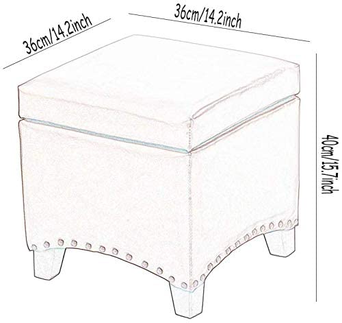 Tabouret de maquillage en cuir et coffre de rangement pour une chambre épurée - 2