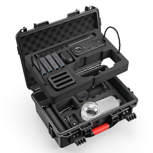Maleta rígida impermeable para Insta360 X4 con doble capa