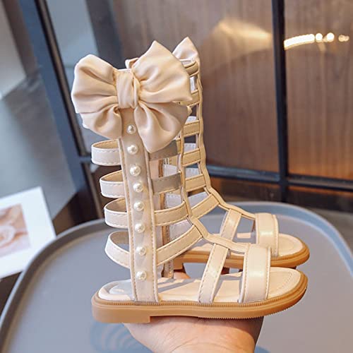 Girls' Sandals Summer Side Zipper Children's Sandals Little Girls' Fashion Princess Shoes Girls Flip Flops Size 53