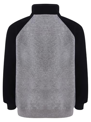 Unisex Kids Girls Boys Winter Warm Sherpa Lined Zip Up Jacket Stand Collar Long Sleeve Zipper Sweatshirt Outerwear2