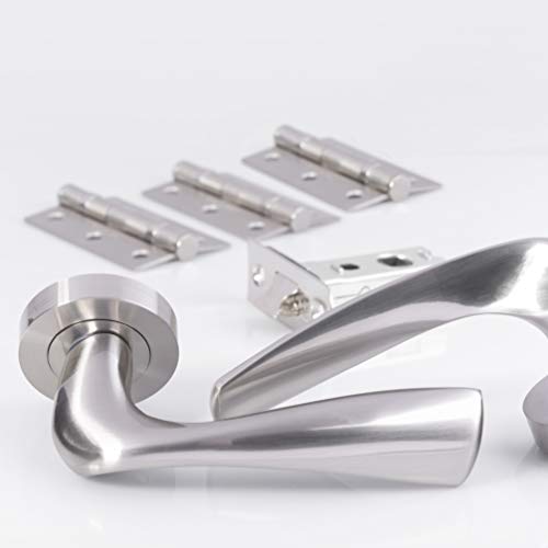 Carlisle Brass UDP007SN/INTB Sintra-Verriegelungsset, ultimatives Tür-Set, Nickel, satiniert