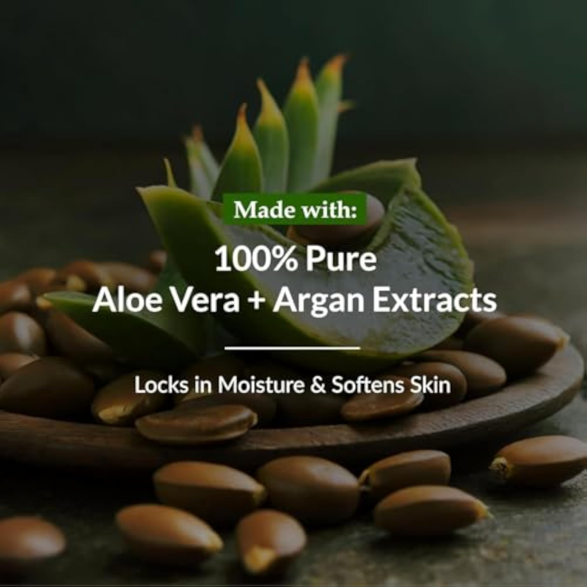 100% Aloe & Argan Body Lotion, Deeply Moisturizes