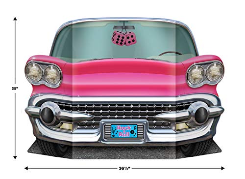 Beistle 57984 Pink Convertible Photo Booth Prop 3’ x 25, Paper, Multicolored