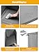 Coorganisers Waterproof Cat Litter Box Enclosure Splash Guard with Removable Mat, Cat Box Enclosure with 2 Hooks for Scoop, Anti-Leakage, Dust Control, Easy to Clean-24.02 x 16.14 x 16.14 inches
