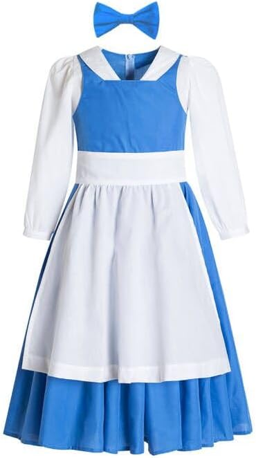 Belle Provincial Village Costume - Blue Princess Dress for Beauty and the Beast Blue 10 Years