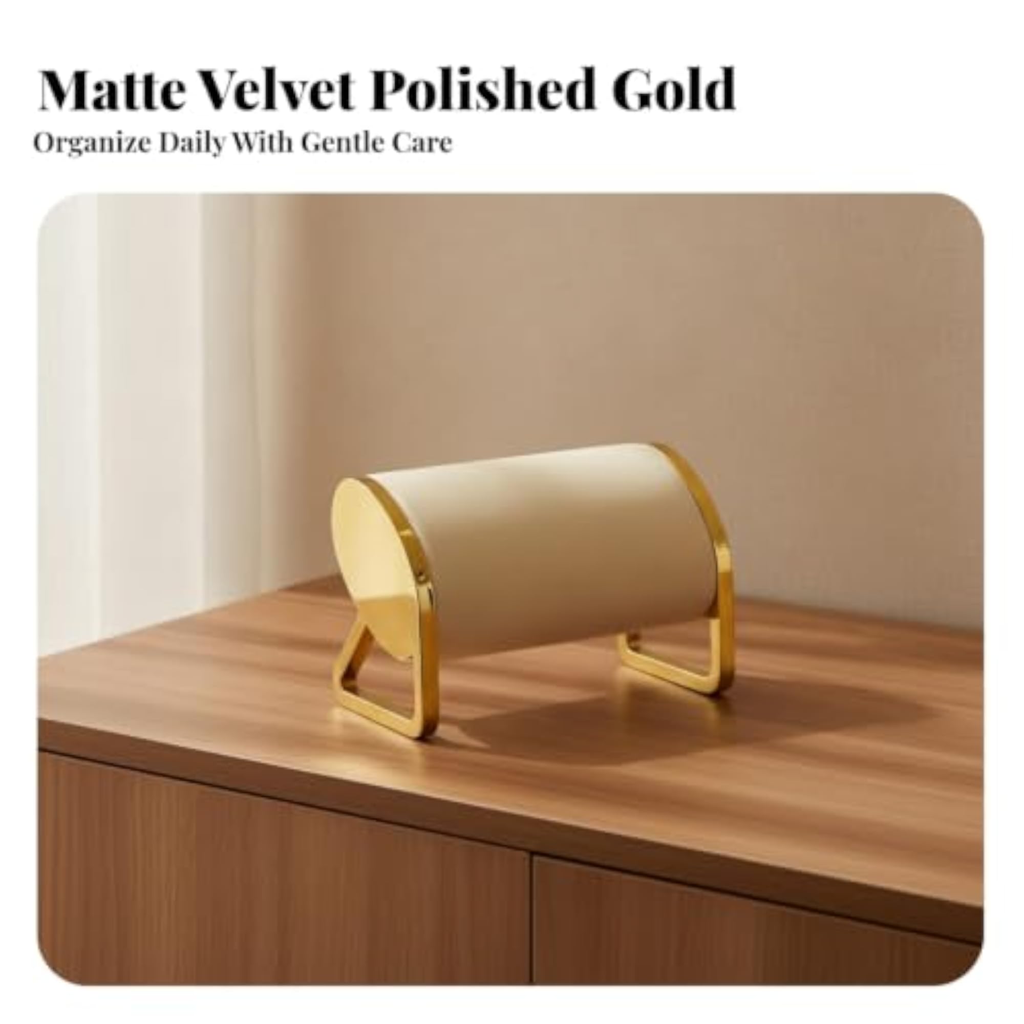 Single-Tier Watch Holder with Velvet Cushion