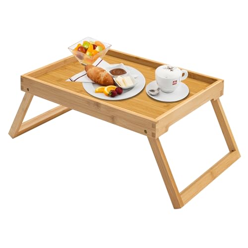 Bamboo Bed Tray with Foldable Legs