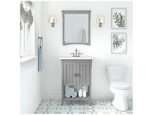 Veahus Wall Mounted Bathroom Mirror Cape Cod Gray Veahus Bathroom Accessories Bathroom Mirrors Bathroom Decor Bathroom Mirrors For Wall Wall Mirror Mirrors For Bathroom Wall Mirrors Bathroom M #TOP5