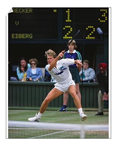 Photo Vintage Tennis – Stefan Edberg, Wimbledon 1988 – Tirage Argentique 20x13 Cm, Original