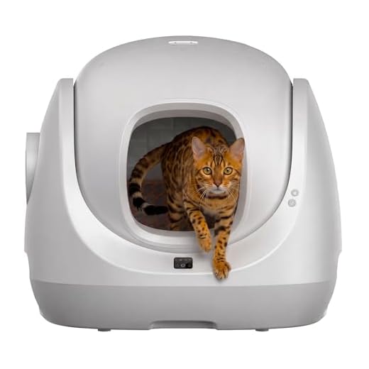 Compact Self-Cleaning Litter Box for Cats