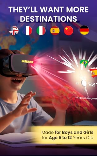 Image of Heromask VR Headset for Kids 5-12 . Geography Games Virtual Reality