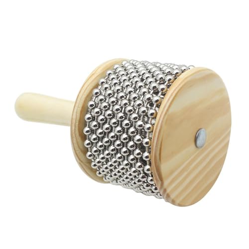 ifundom Educational Boys and Girls Drum 3.4'' Wooden Rhythm Stick Hand Shaker for Music