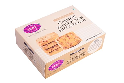 Image of Karachi Bakery Cashew Butterscotch butter Biscuits, 300 g (Pack of 2)