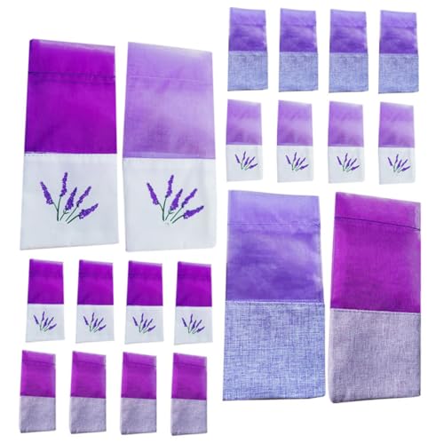 20 bolsas de saquitos de lavanda vacíos de organza para flores miniatura 1