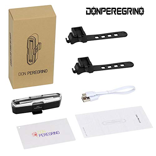 image for DON PEREGRINO B2-110 Lumens High Brightness Bike Rear Light Red/Blue, 