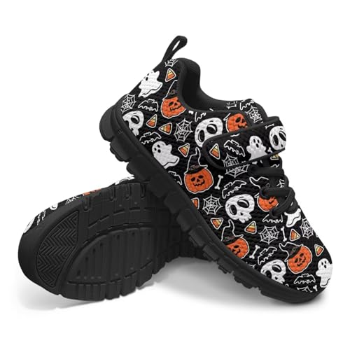 Girls Athletic Shoes with Hook and Loop Cute Print Breathable Mesh Tennis for Little Kid/Big Kid US 10.5-2.53
