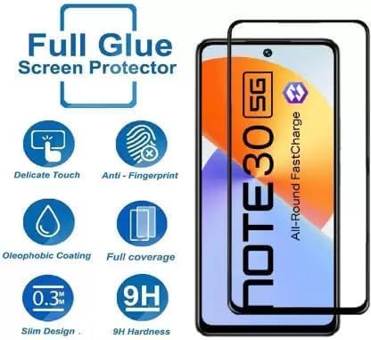 Image of Tempered Glass Screen Protector For Infinix Note 30 5G / Redmi 12 / Redmi 12 5G with Easy Installation kit