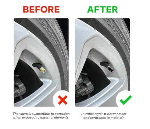Image of Car Tyre Valve Caps - Luxurious Metal Car Accessories 2025 | Durable Valve Stem Air Covers with Logo | Stylish Car Wheel Cap Fit (Royal EN Field)